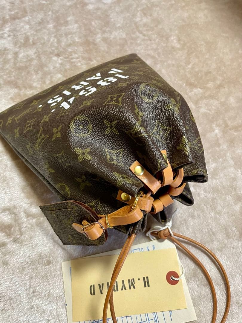 ◾️新品未使用　h.myriad 巾着ポーチ　ショルダーポーチ