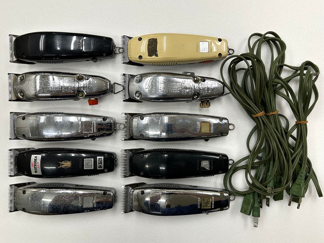 中古 マツオカ バリカン 5種10個