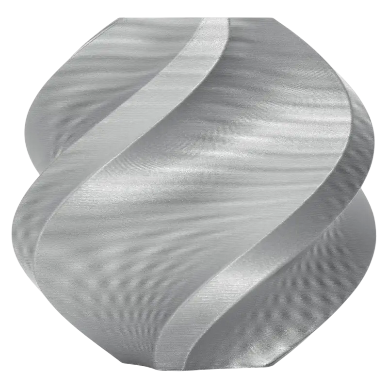 Филамент Bambu Lab PLA Basic Silver, 1.75мм, 1кг, без катушки, серебристый