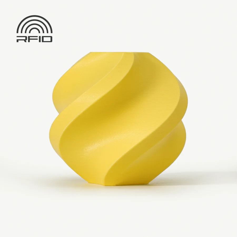 Пластик/філамент для 3D-друку Bambu Lab PLA Matte (), Reusable Spool, 1.75mm, 1kg, 315m, 190-230°C / Lemon Yellow