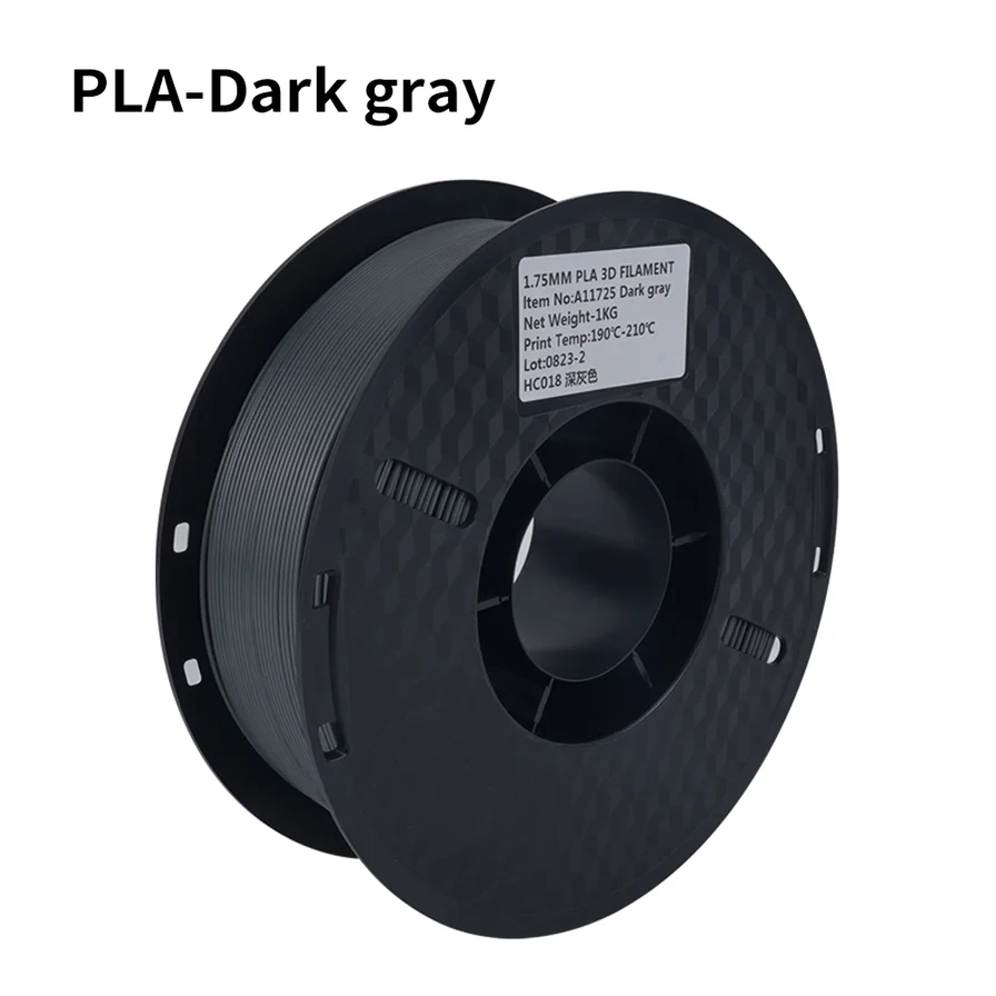 Пластик/філамент для 3D-друку KINGROON PLA Dark Gray, 1.75mm, 1kg / Темно-сірий