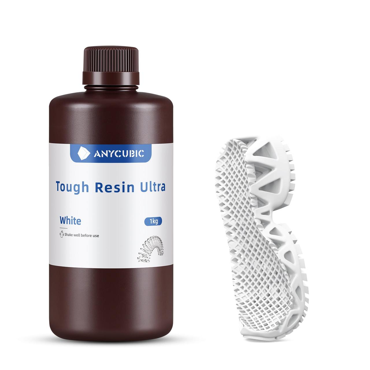 Фотополімерна смола Anycubic Tough Resin Ultra White (Белый), 1kg