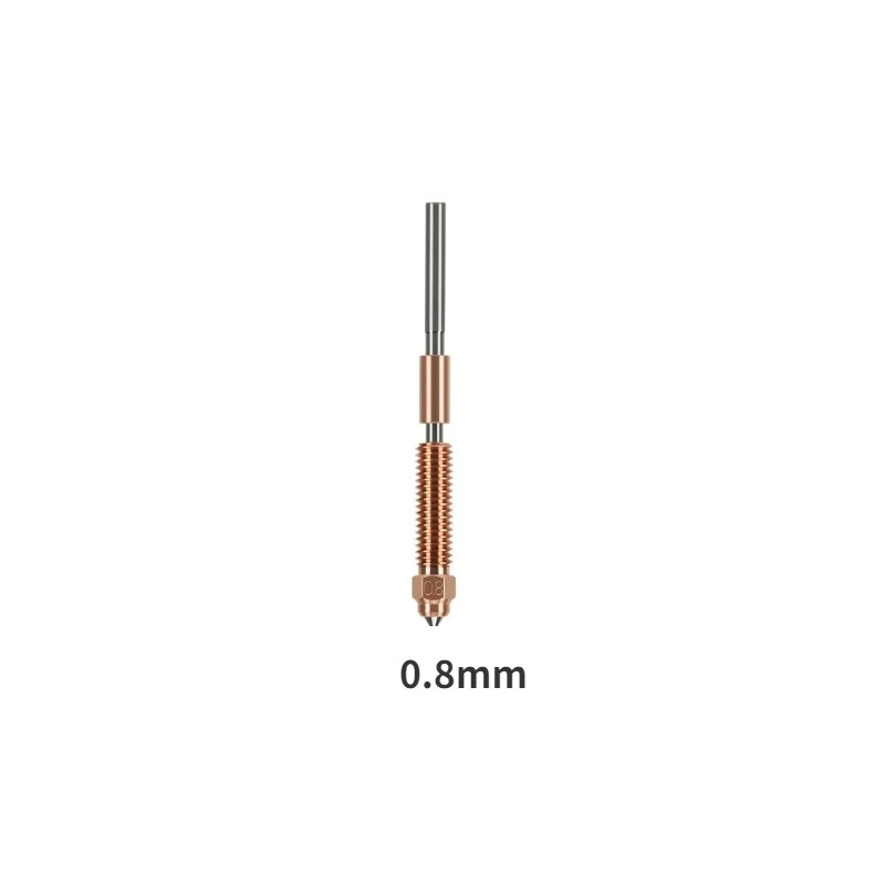 Сопло Creality для 3D-принтерів Ender-3 V3/ K1C/ K1 Max, Загартована сталь нікельована, Мідний сплав, 0.8
