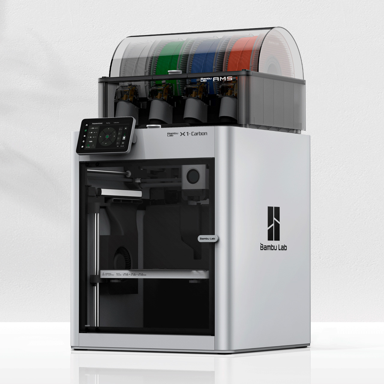 3D принтер Bambu Lab X1 Carbon Combo PF001-P+SA001, 256*256*256мм, 500мм/с, H300°C, B110°C, 5» IPS, WiFi, AMS