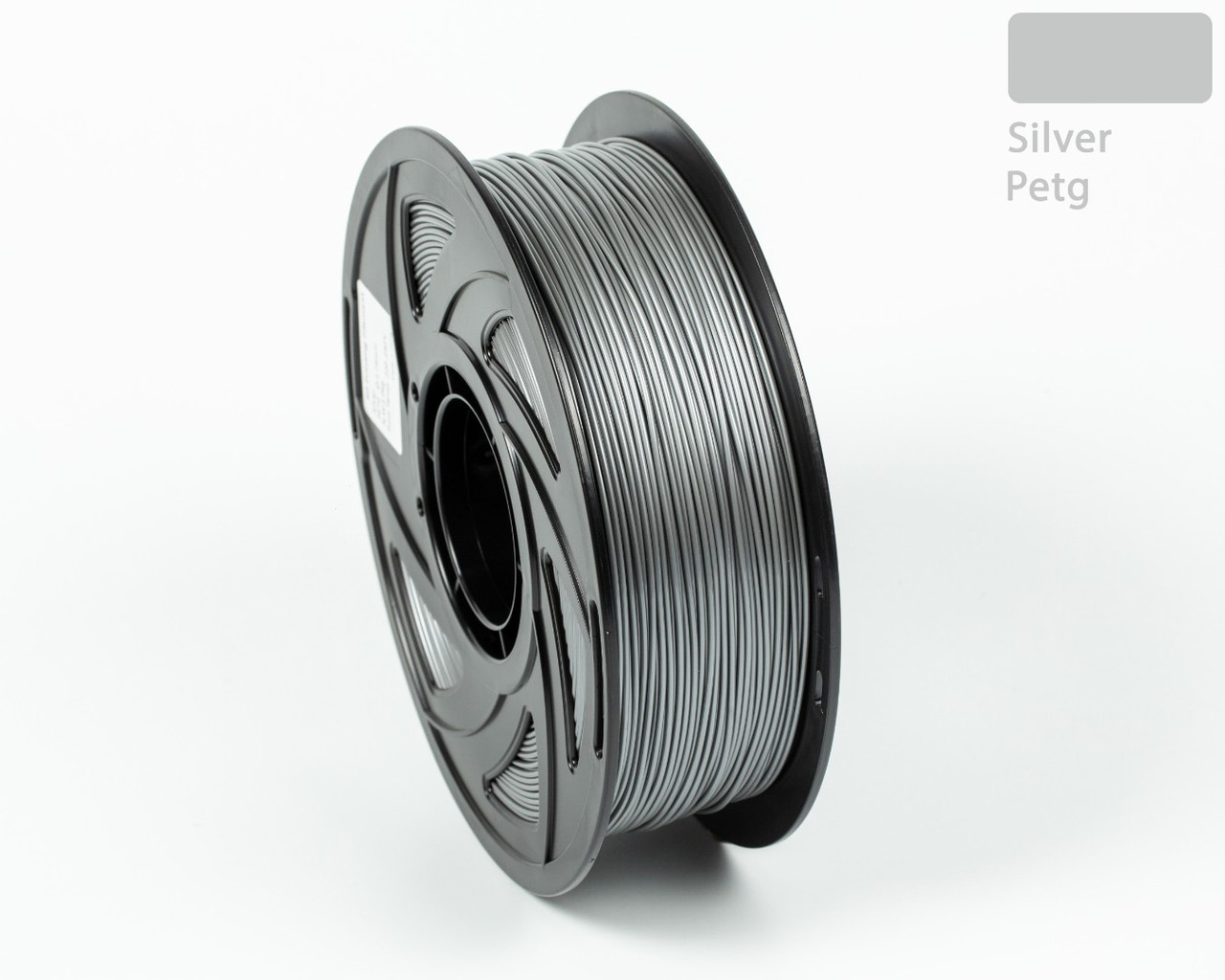 Пластик/філамент для 3D-друку UA3D PETG  SILVER, 1.75mm, 1kg, 330m, 220-250°C / Сріблястий