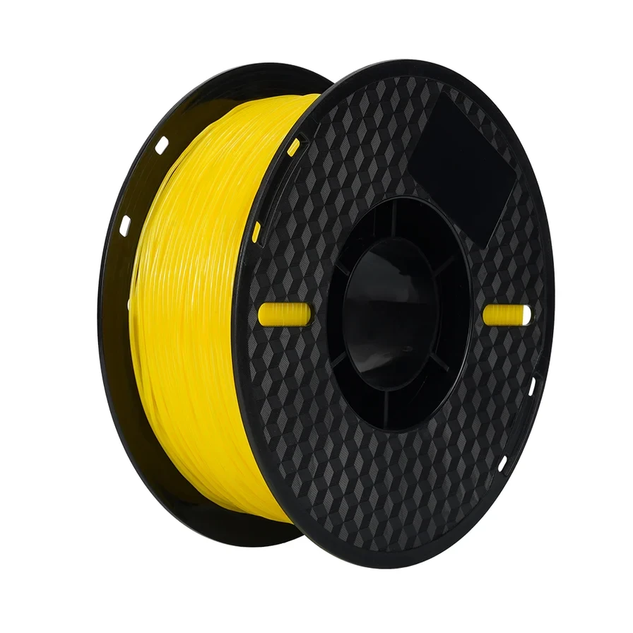 Пластик/філамент для 3D-друку KINGROON TPU  Yellow (B01393), Classic Spool, 1.75mm, 1kg, 335m, 210-230°C / Жовтий