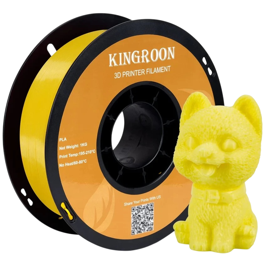 Філамент Kingroon PLA Yellow, 1.75мм, 1кг, жовтий