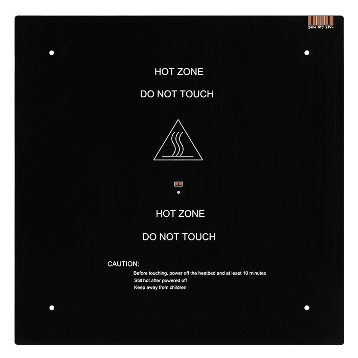 Стол TWO TREES MK3 нагревательный, 310*310*3мм, 24V