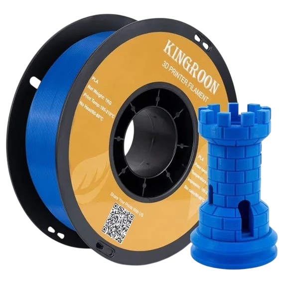 Філамент Kingroon PLA Blue, 1.75мм, 1кг, синій
