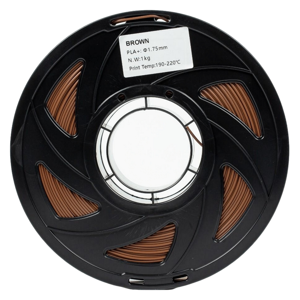 Филамент UA3D PLA+ Brown, 1.75мм, 1кг, коричневый
