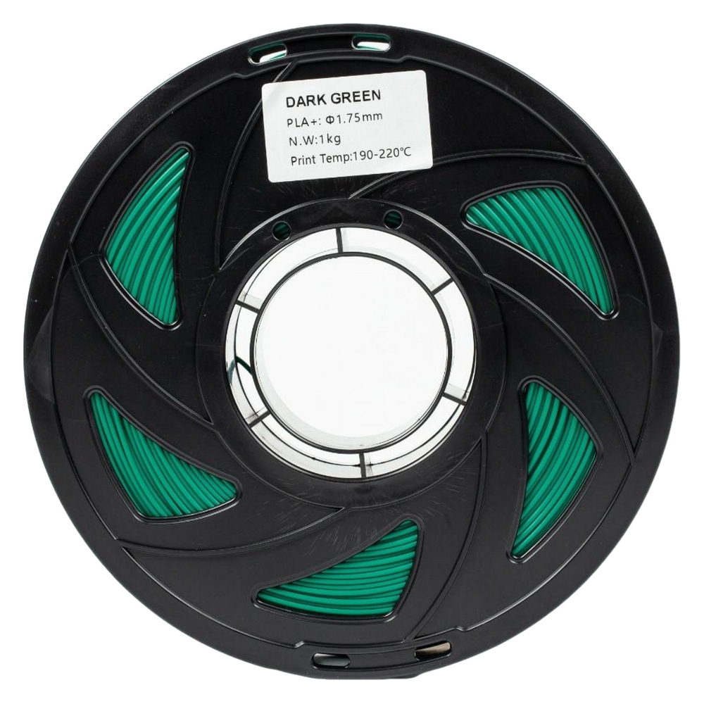 Филамент UA3D PLA+ Dark Green, 1.75мм, 1кг, темно-зеленый