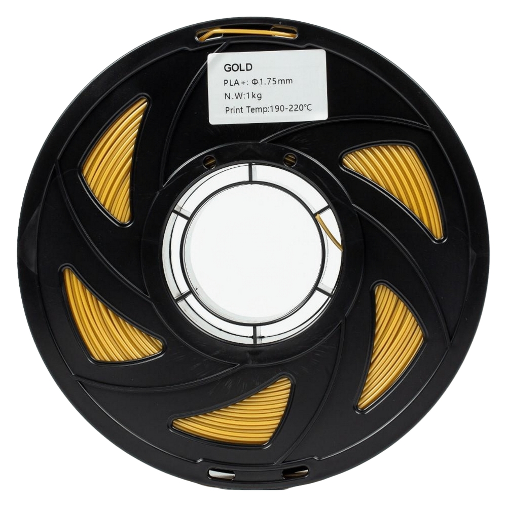 Филамент UA3D PLA+ Gold, 1.75мм, 1кг, золотистый