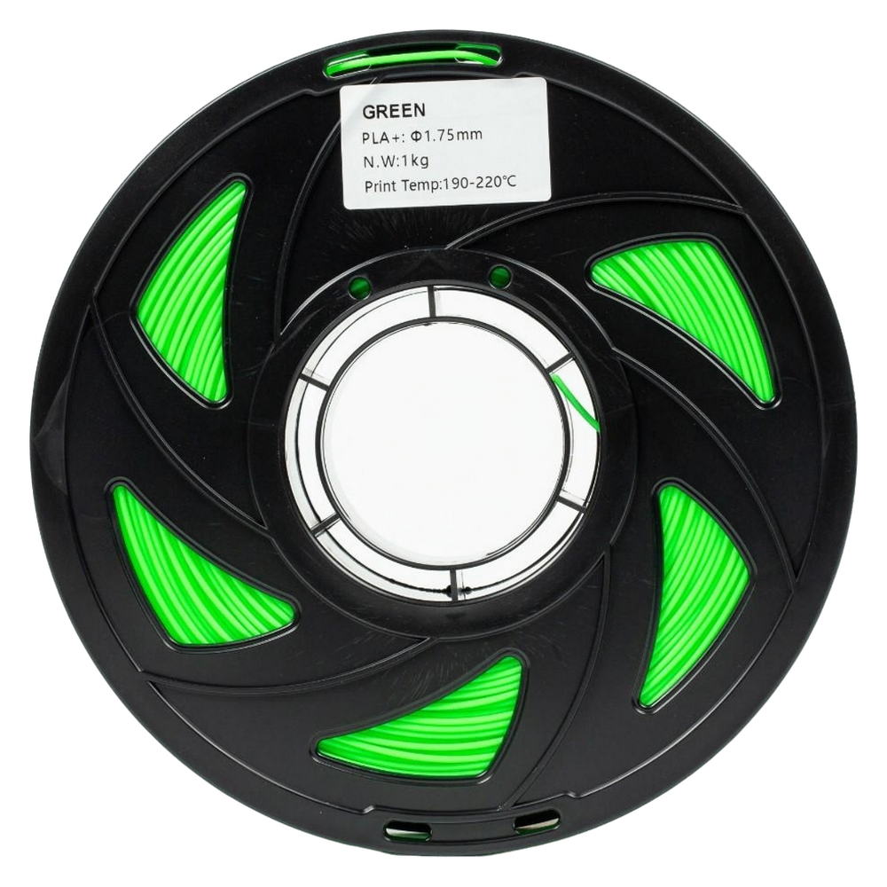 Филамент UA3D PLA+ Green, 1.75мм, 1кг, зеленый