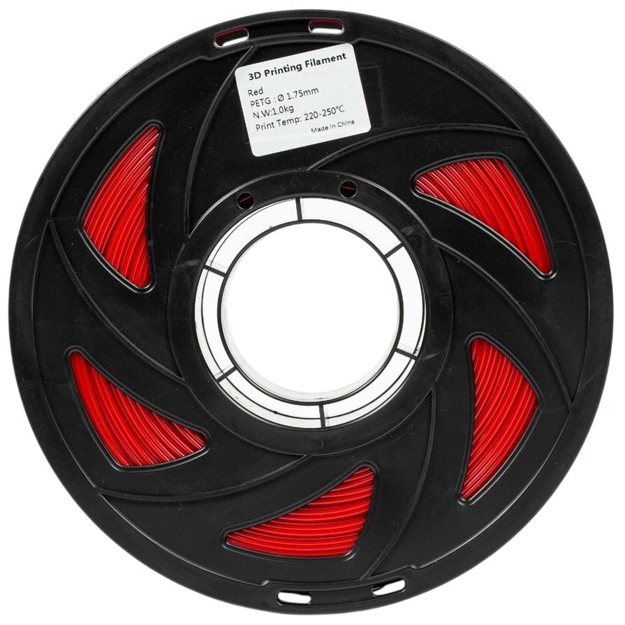 Філамент UA3D PETG Red, 1.75мм, 1кг, червоний