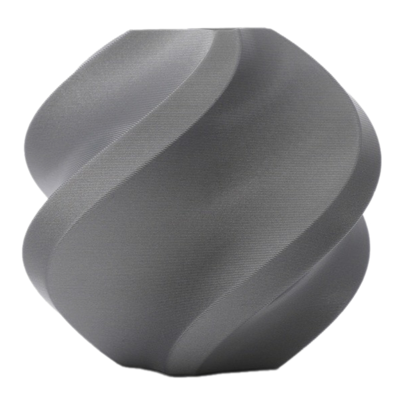 Філамент без котушки Bambu Lab PLA Basic Silver (10102), Refill, 1.75мм, 1кг, 330м, 190-230°C, Срібло