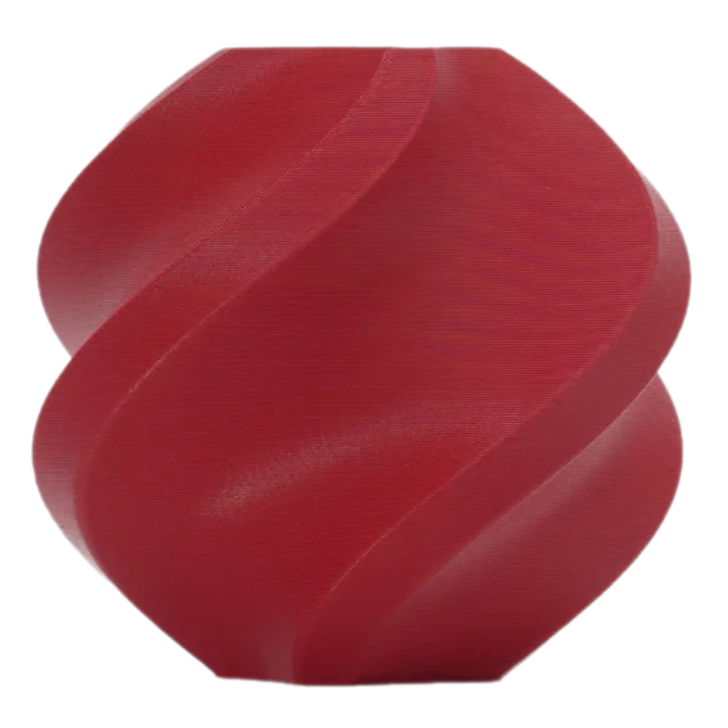 Філамент Bambu Lab PLA Matte Dark Red (11202), Reusable Spool, 1.75мм, 1кг, 315м, 190-230°C, Темно-Червоний