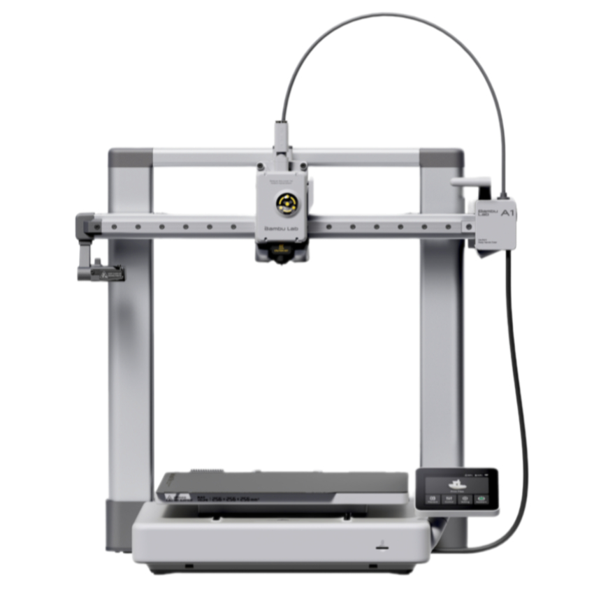 3D-принтер Bambu Lab A1 для 3Д друку PF002-A 256*256*256mm, 500mm/s, H300°C, B100°C, 3.5» IPS screen, Wi-Fi