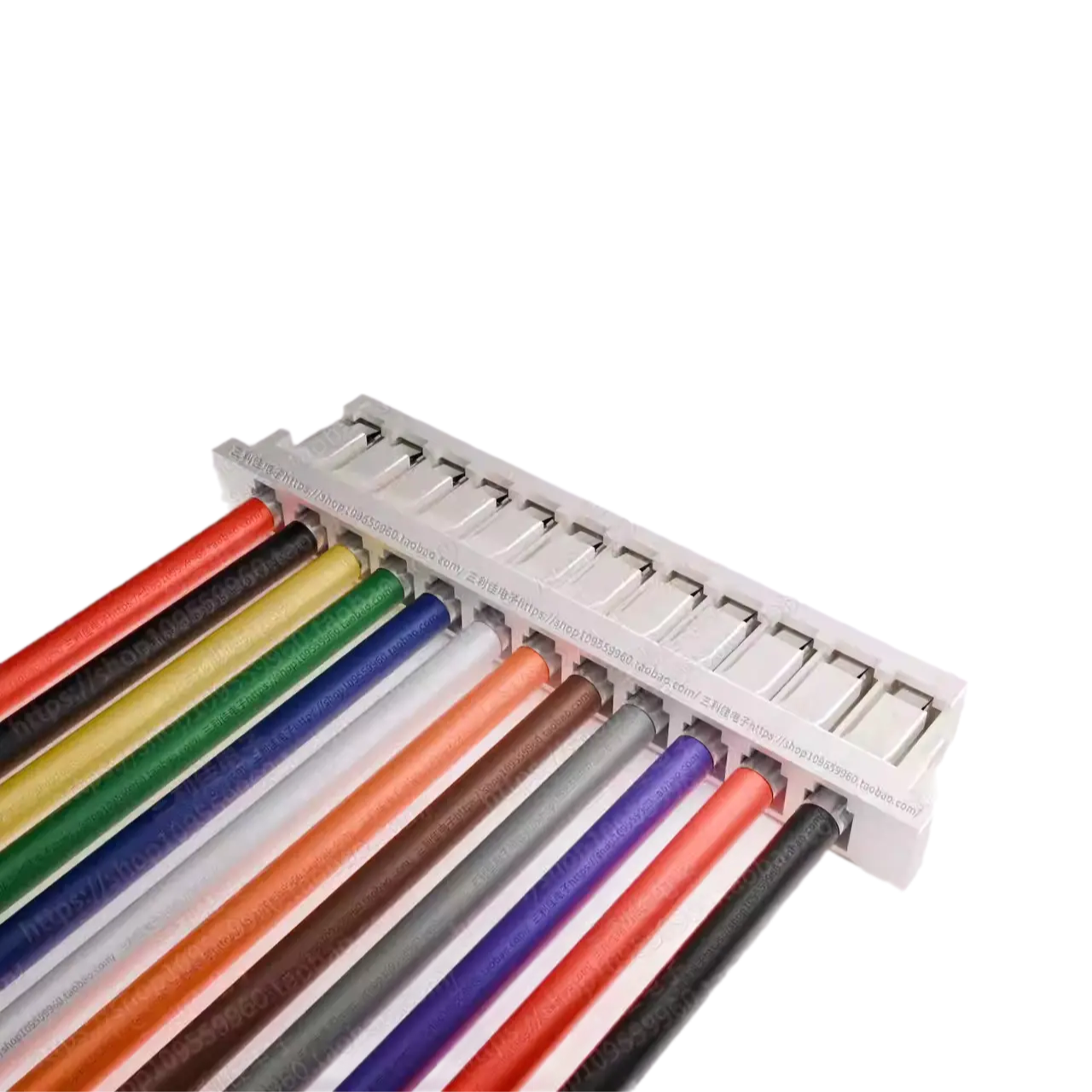 ПВХ кабель 30AWG 200мм із роз’ємом JST GH1.0 Female 12P