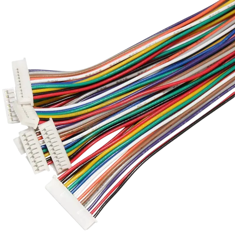 ПВХ кабель 28AWG 200мм із роз’ємом JST GH1.25 Female із защіпкою (фіксатором)