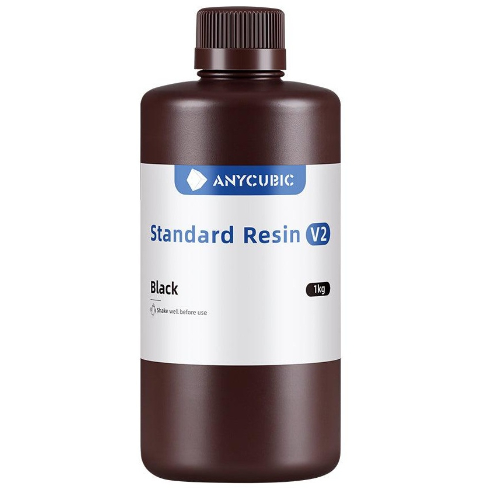 Фотополімерна смола Anycubic Standard Resin V2 Black (Чорна), 1kg