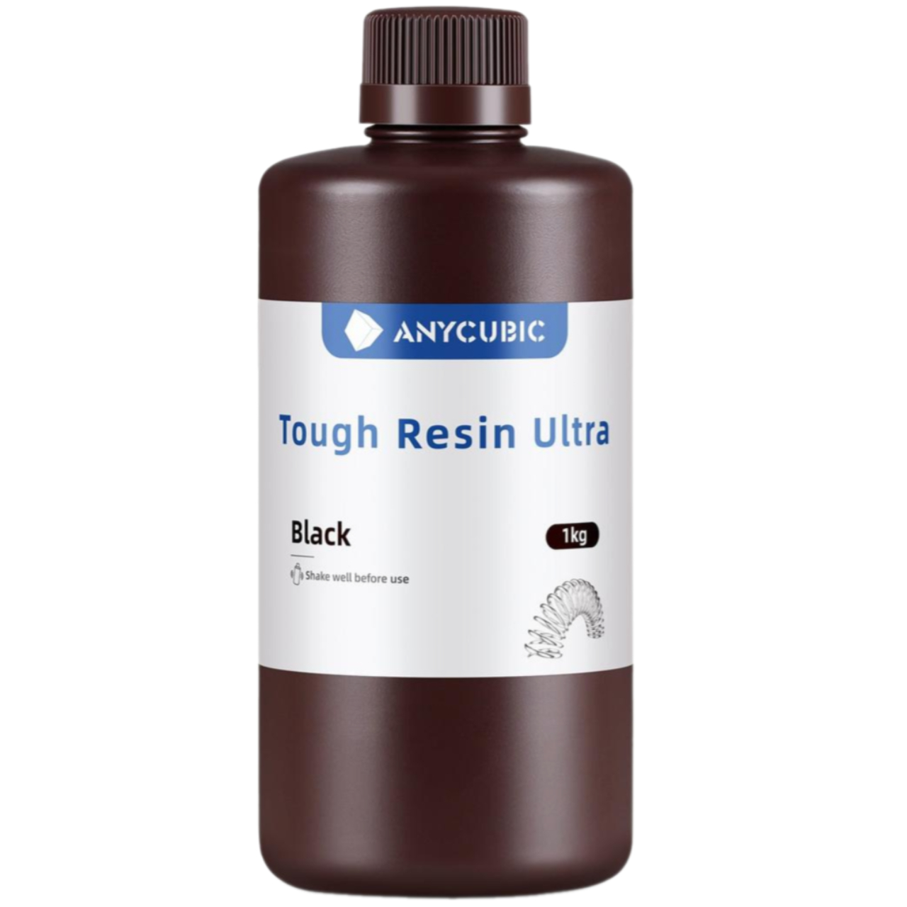 Фотополімерна смола Anycubic Tough Resin Ultra Black (Чорний), 1kg