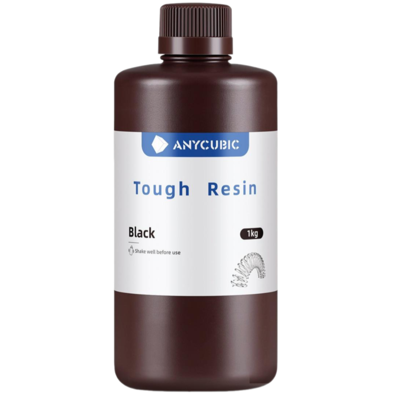 Фотополімерна смола Anycubic Tough Resin Black (Чорна), 1kg