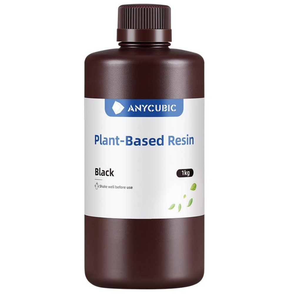 Фотополімерна Еко смола на рослинній основі Anycubic Plant-Based UV Resin Black (Чорна), 1kg