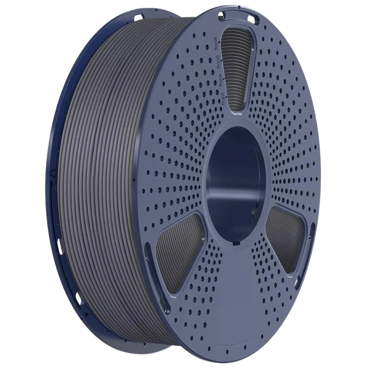 Філамент SUNLU PLA Matte Grey (09741105E), Reusable Spool, 1.75мм, 1кг, 330м, 205-245°C, Сірий