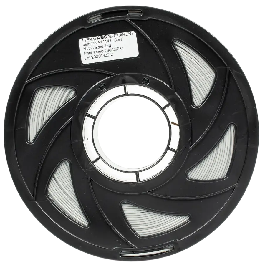 Філамент TRONXY ABS Grey (A11141), 1.75мм, 1кг, 395м, 230-250°C, Сірий