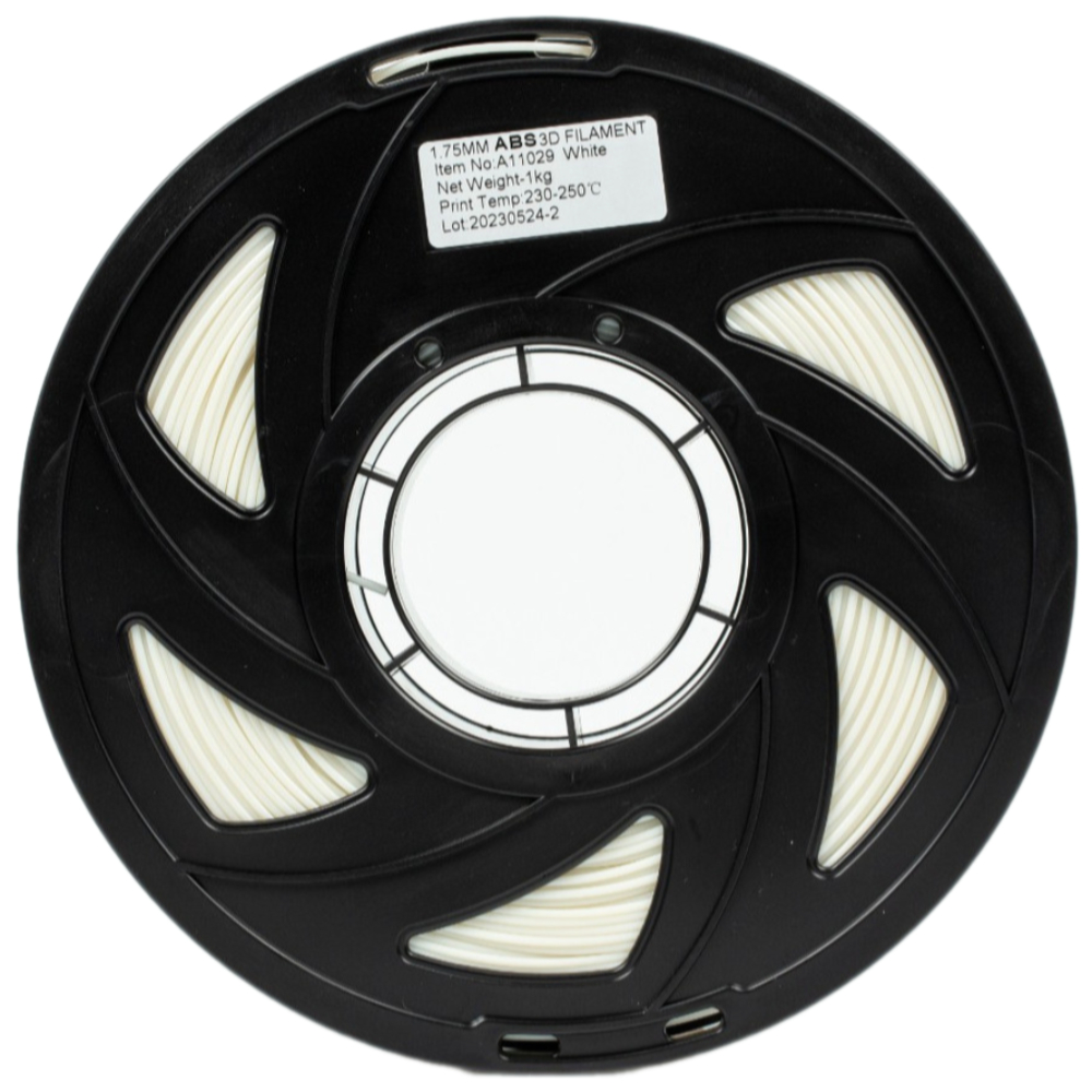 Філамент TRONXY ABS White (A11029), 1.75мм, 1кг, 395м, 230-250°C, Білий