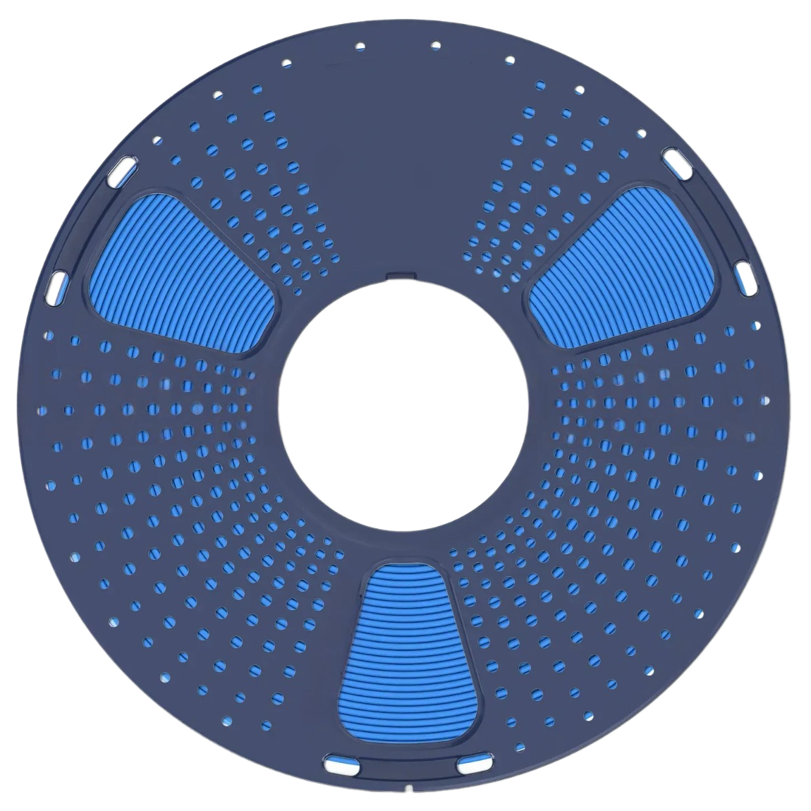 Філамент SUNLU PLA Blue Grey (03641014Z), Reusable Spool, 1.75мм, 1кг, 330м, 200-240°C, Блакитно-Сірий
