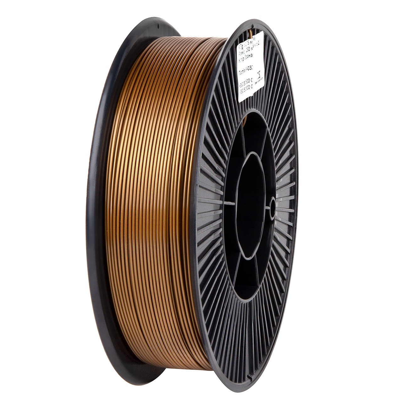 Філамент DSF PETG Bronze, Classic Spool, 1.75мм, 0.78кг, 250м, H220-260°C, B60-90°C, Бронзовий