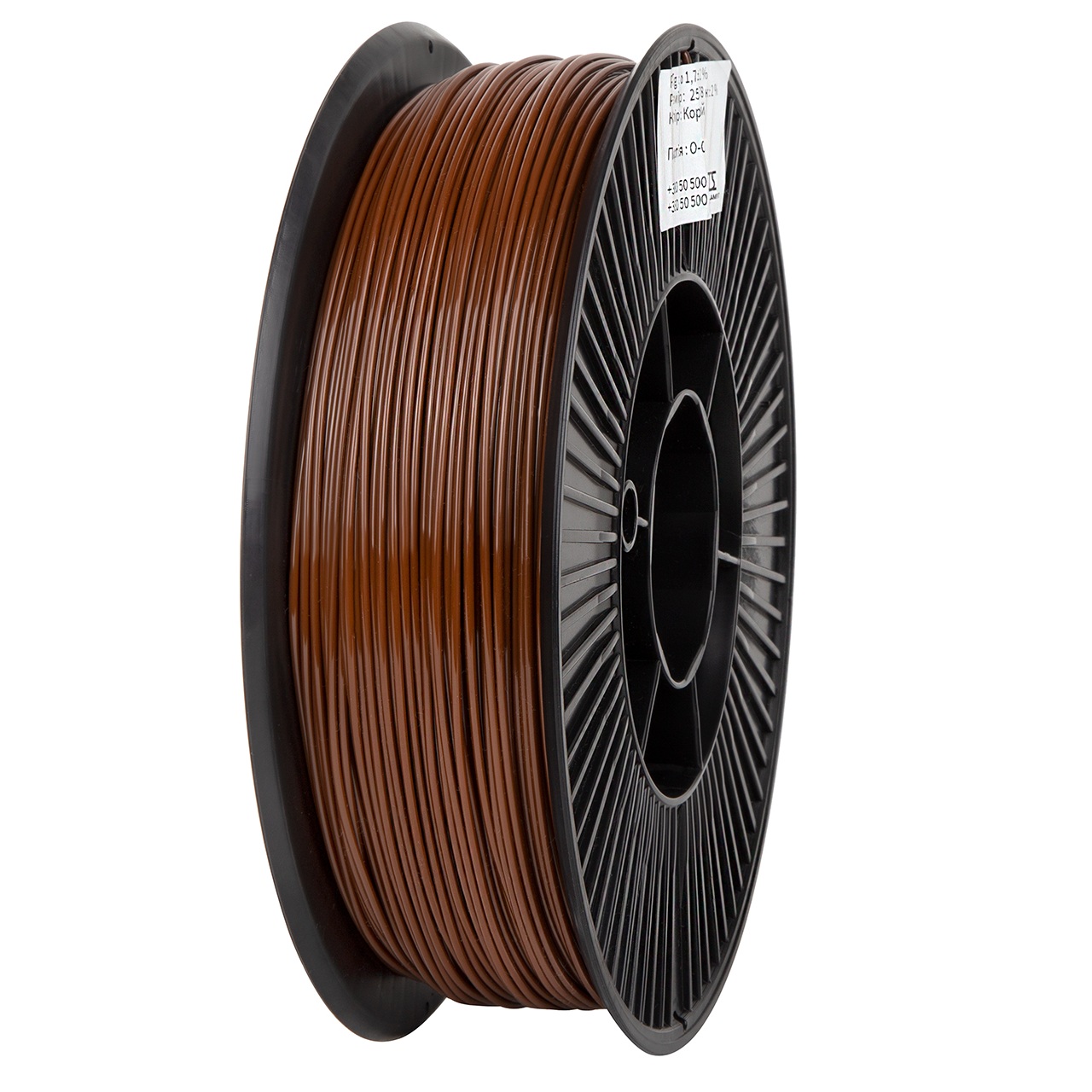 Філамент DSF PETG Brown, Classic Spool, 1.75мм, 0.78кг, 250м, H220-260°C, B60-90°C, Коричневий