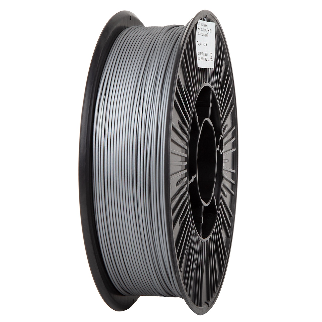 Філамент DSF PETG Grey, Classic Spool, 1.75мм, 0.78кг, 250м, H220-260°C, B60-90°C, Сірий