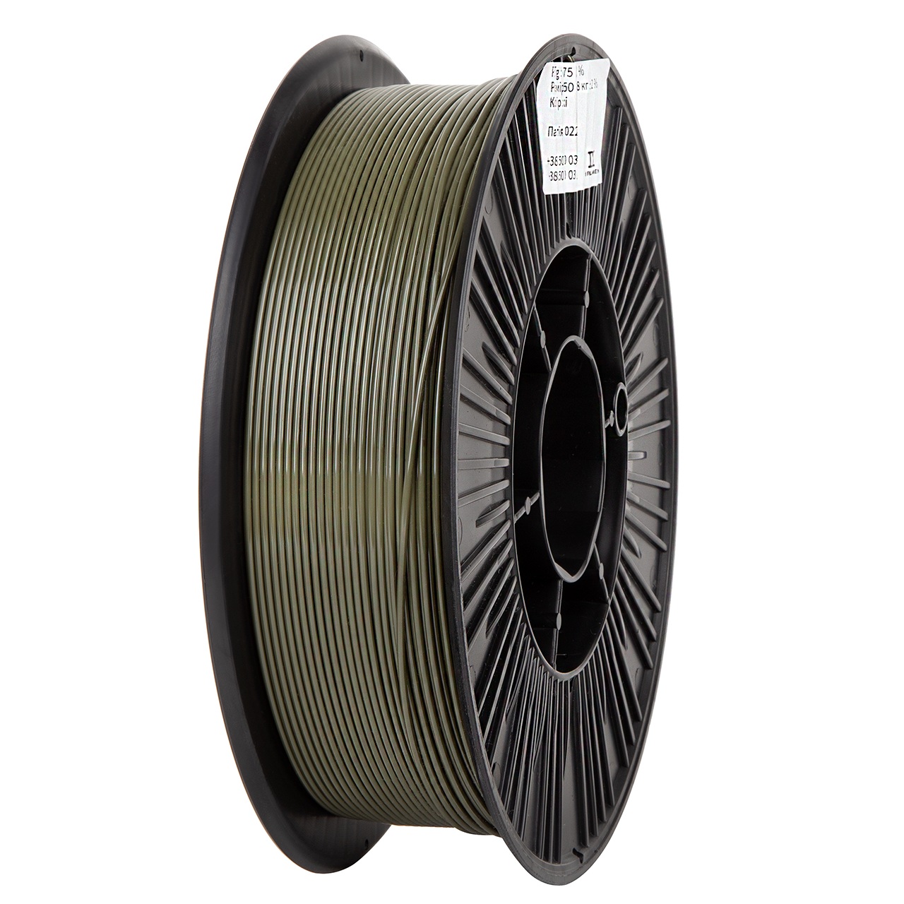 Філамент DSF PETG Khaki, Classic Spool, 1.75мм, 0.78кг, 250м, H220-260°C, B60-90°C, Хакі