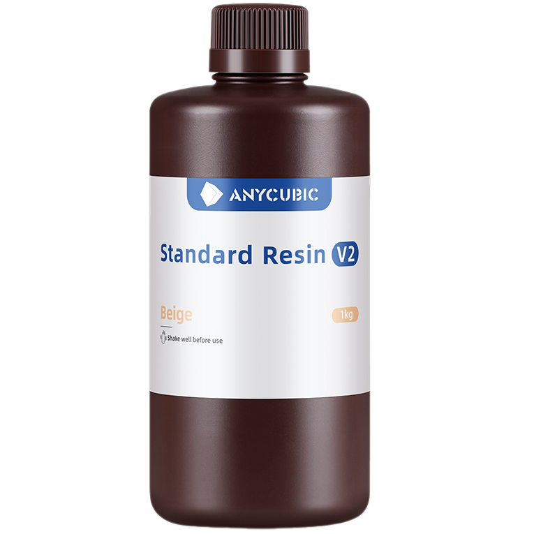 Фотополімерна смола Anycubic Standard Resin V2 Beige (Бежева), 1kg