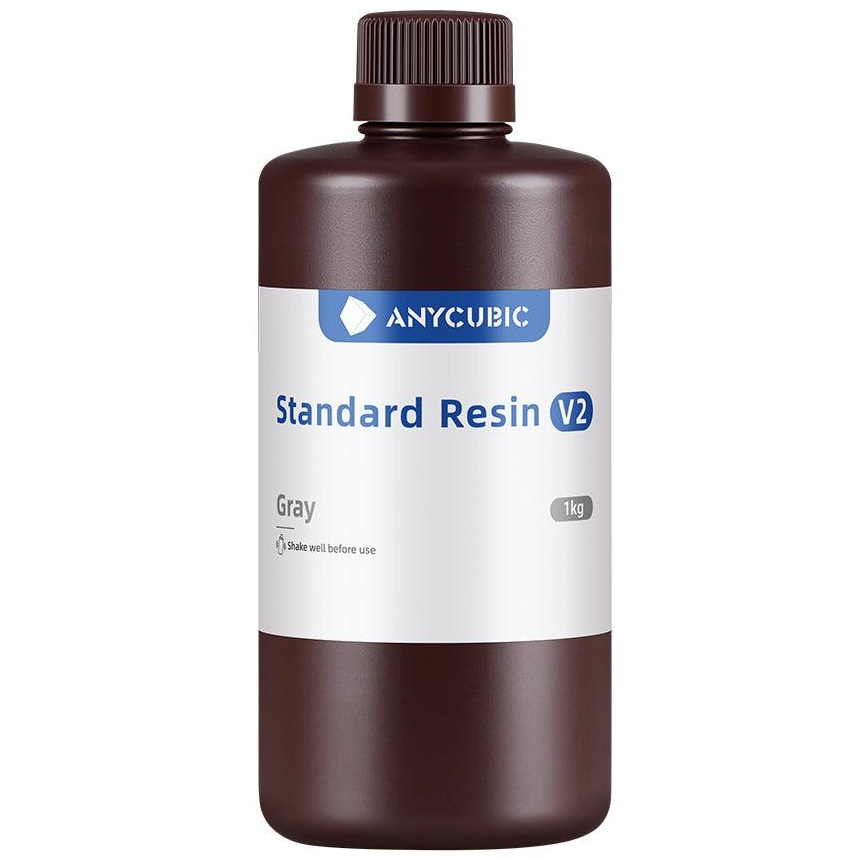 Фотополімерна смола Anycubic Standard Resin V2 Grey (Сіра), 1kg