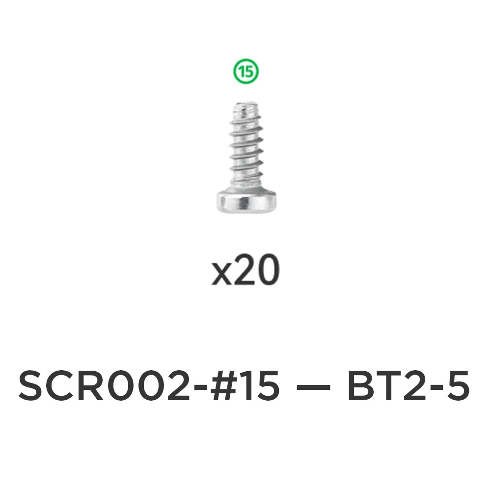 Набір гвинтів Bambu Lab X1/ P1 та AMS №15 BT2-5, (оригінал, SCR002-15)