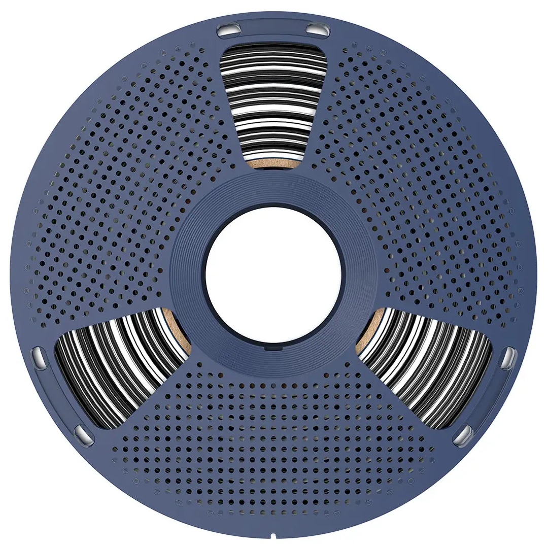 Філамент SUNLU Silk PLA+ Dual Color Black White (02550326Z), Reusable Spool 3, 1.75, 1кг, 205-230℃,Чорно-Білий