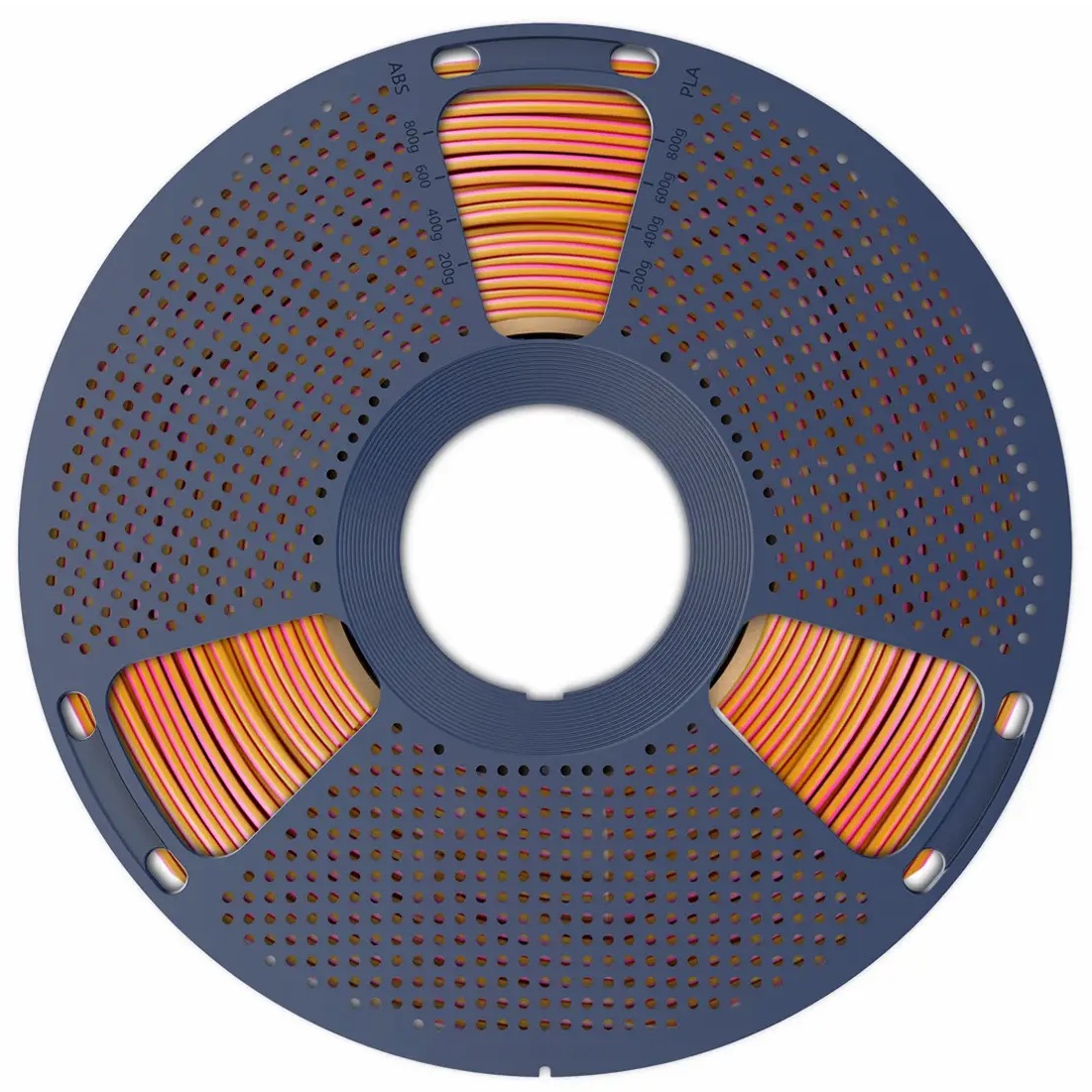 Філамент SUNLU Silk PLA+ Tri-Color Red Yellow Blue, RS v3, 1.75мм, 1кг, 205-230°C, Червоний-Жовтий-Синій