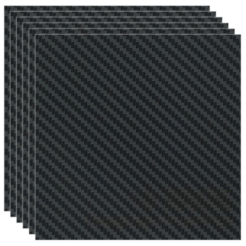 Вініловий лист Bambu Carbon Fiber Removable Vinyl, 300*300мм, 10 штук, (YG018)