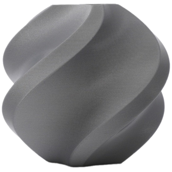 Філамент Bambu Lab PLA Basic Silver, 1.75мм, 1кг, без котушки, сріблястий