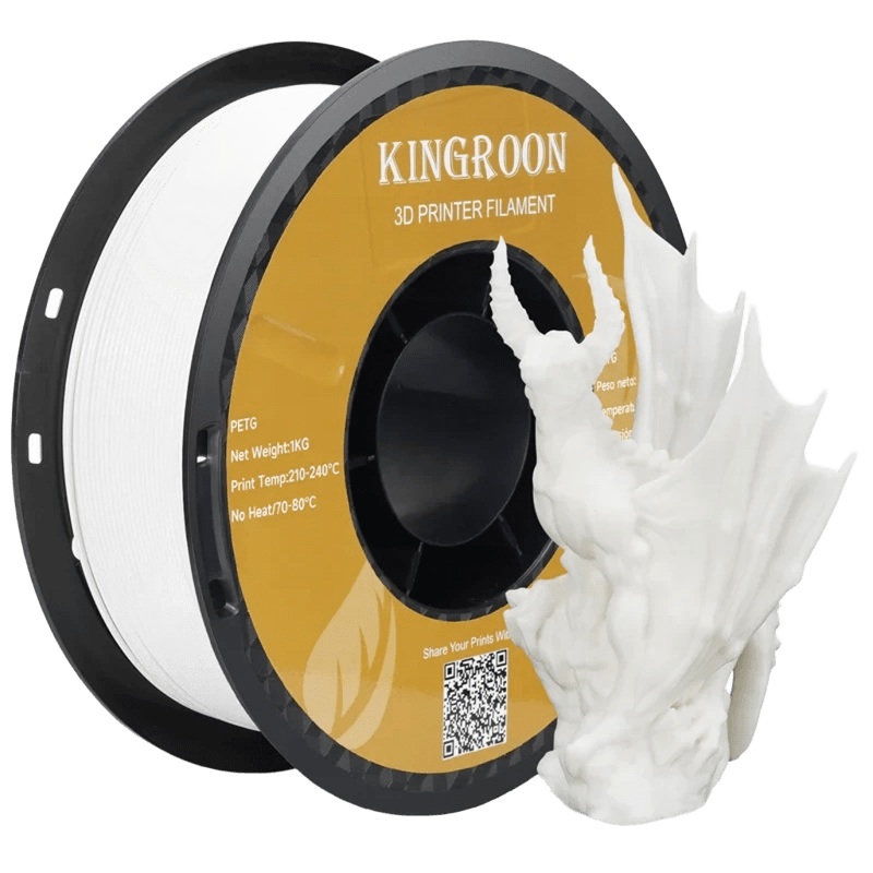 Філамент Kingroon PETG, 1.75мм, 1кг, білий