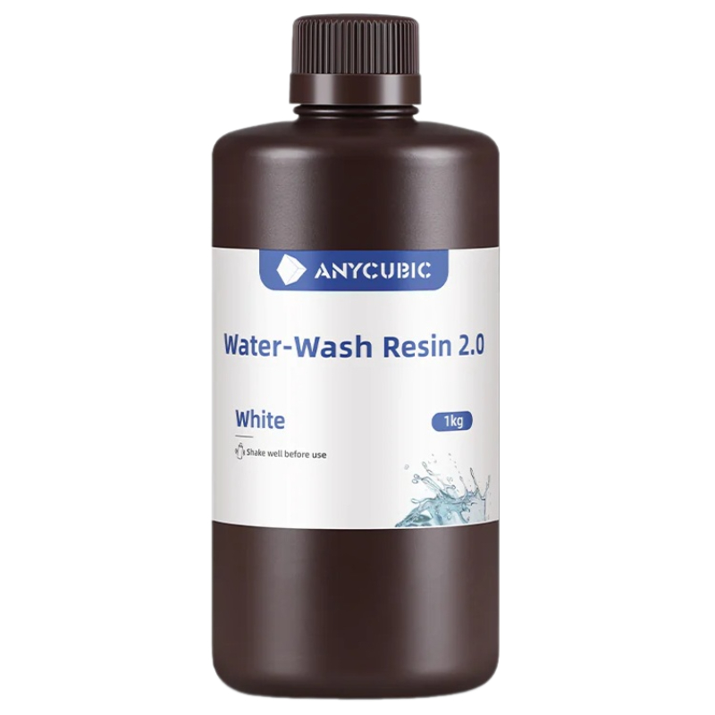 Фотополімерна смола Anycubic Water-Wash Resin+ 2.0, Біла, 1кг