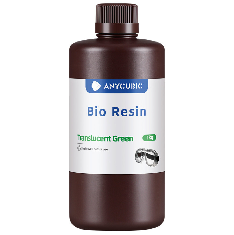 Фотополімерна Біо смола Anycubic Bio Resin, Зелена Напівпрозора, 1kg