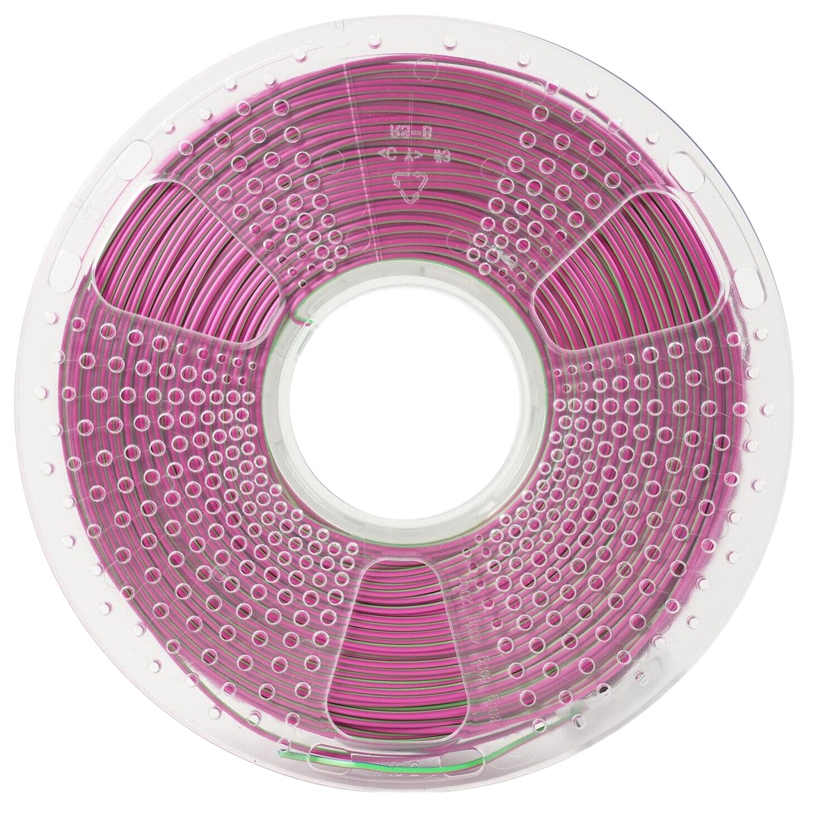 Філамент Sunlu Silk PLA+, 1.75мм, 1кг, синій/ зелений/ фіолетовий