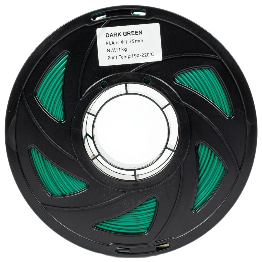 Філамент UA3D PLA+ Dark Green, 1.75мм, 1кг, темно-зелений