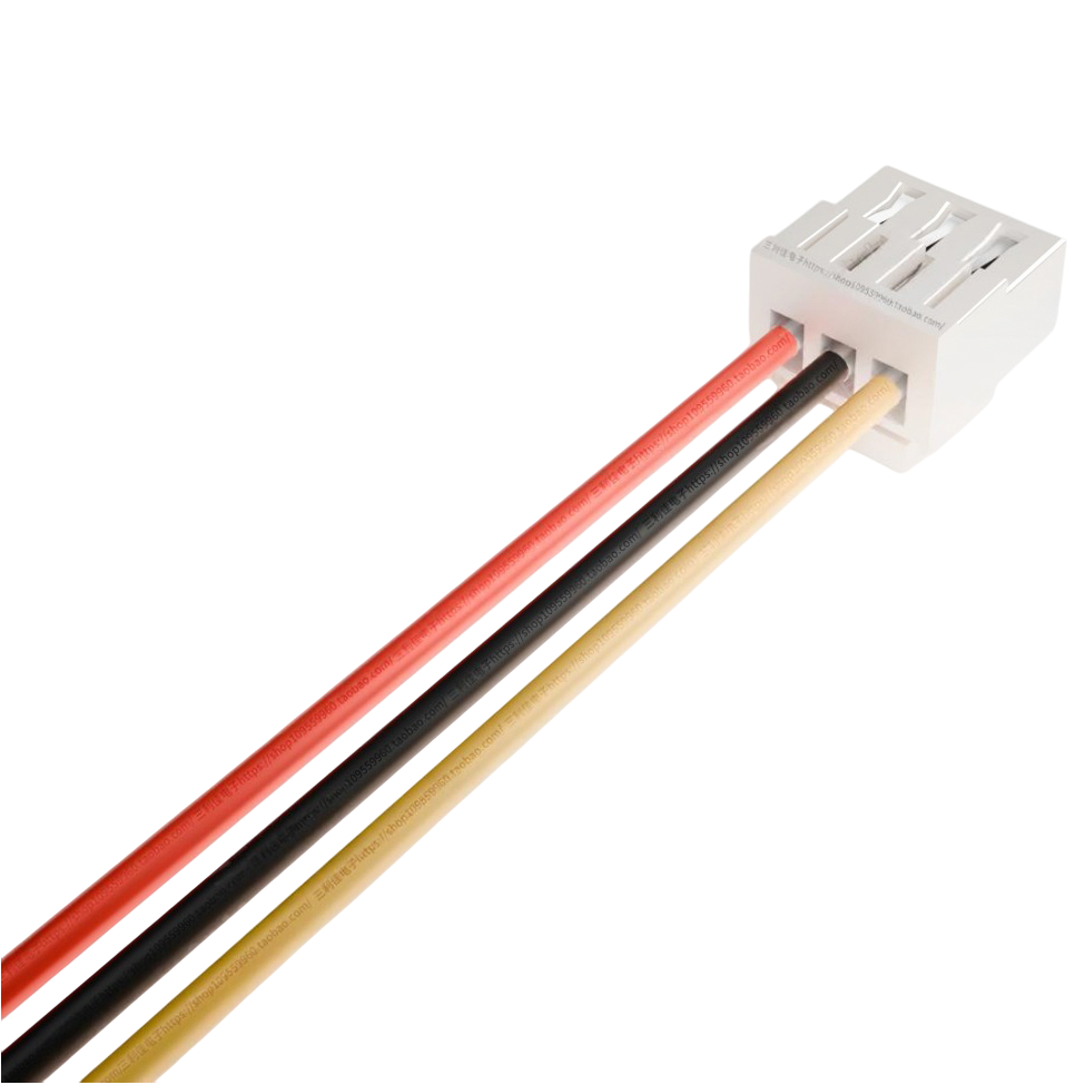 ПВХ кабель 28AWG с разъемом JST GH 1.25мм Female 3P, 300мм