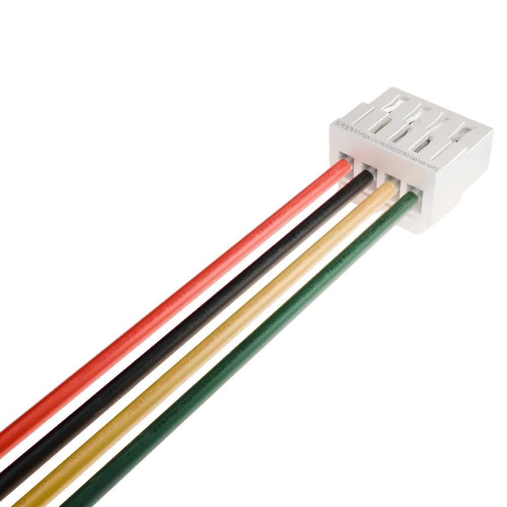 ПВХ кабель 28AWG с разъемом JST GH 1.25мм Female 4P, 300мм