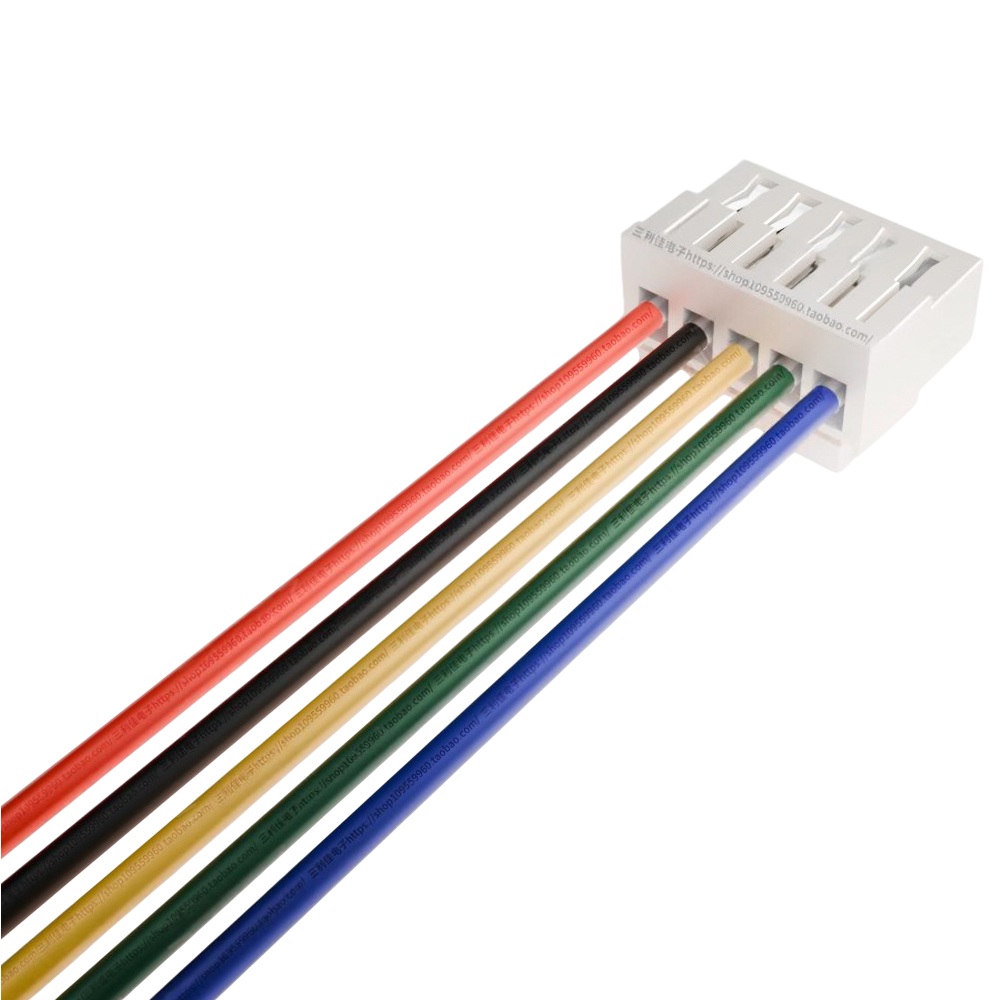 ПВХ кабель 28AWG с разъемом JST GH 1.25мм Female 5P, 300мм